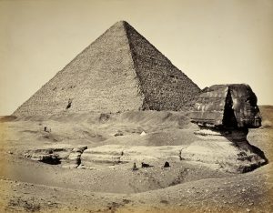 Francis Frith, «The Great Pyramid and the Sphinx», Gizé, Egipto, 1858.